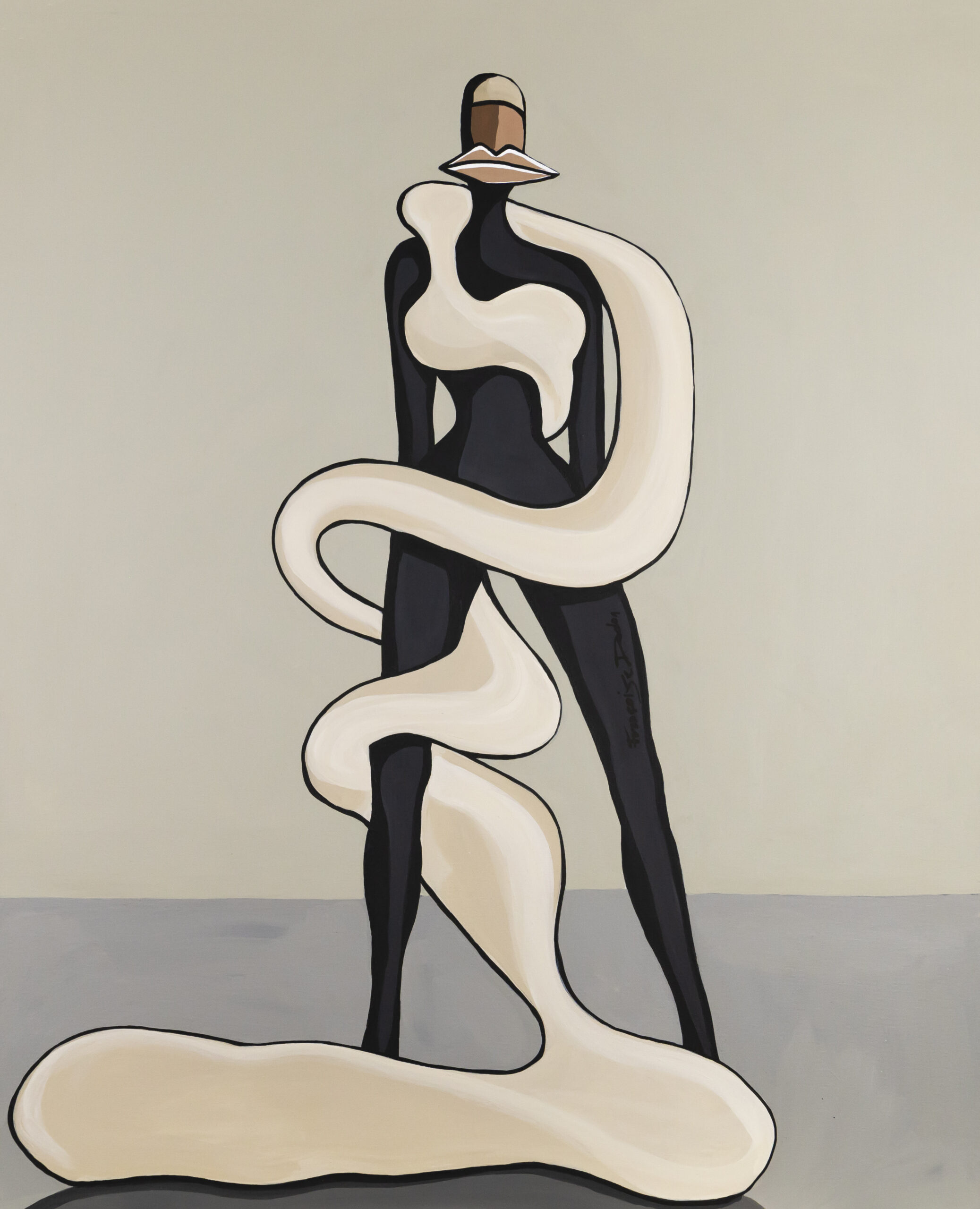 MADAME WITHE SNAKE  81X65 – 2020